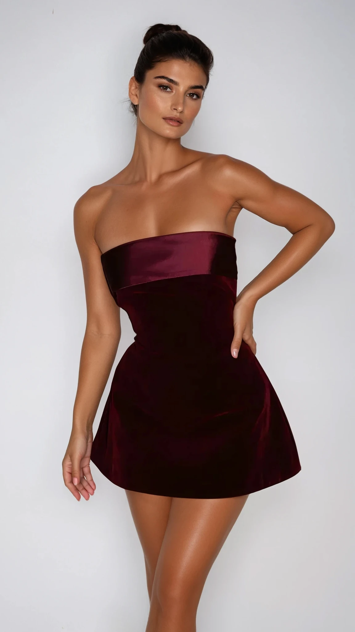 Santorini (kleid/ Burgunder)