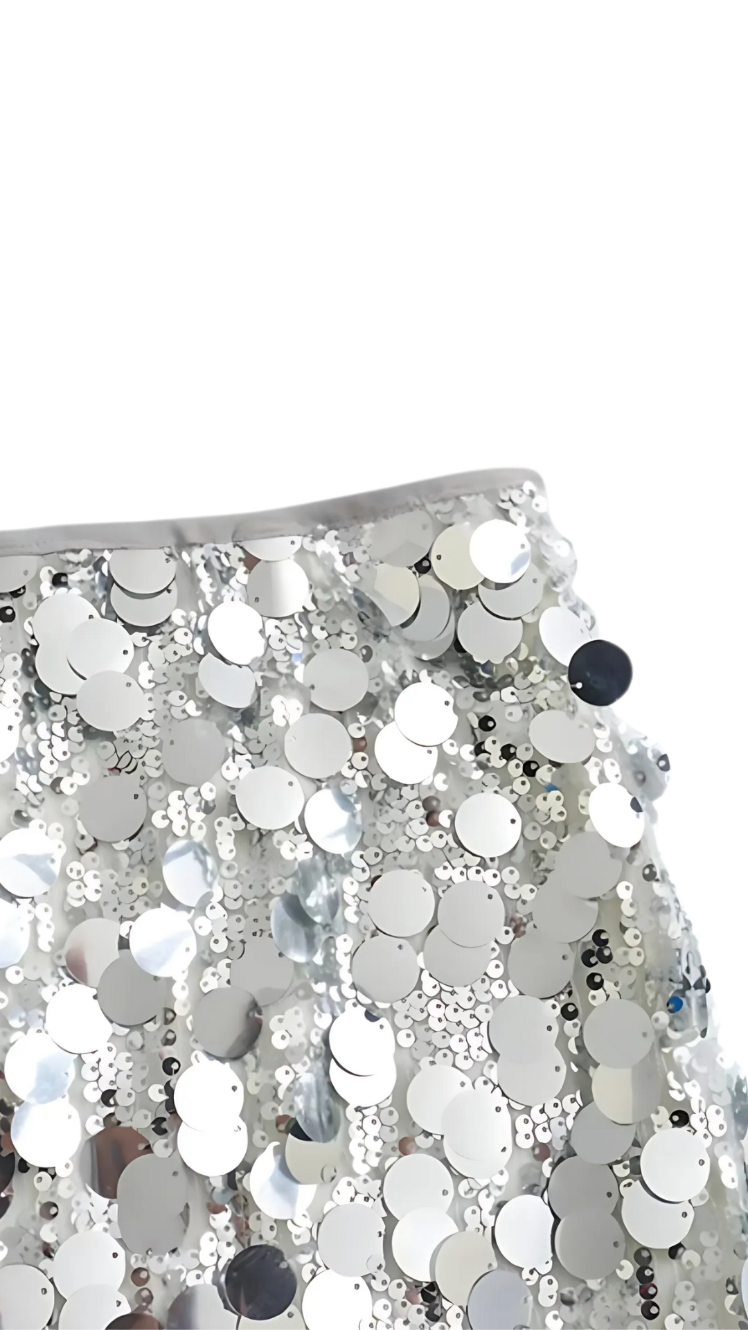 Cannes(Minirock, Silber/ Schwarz)