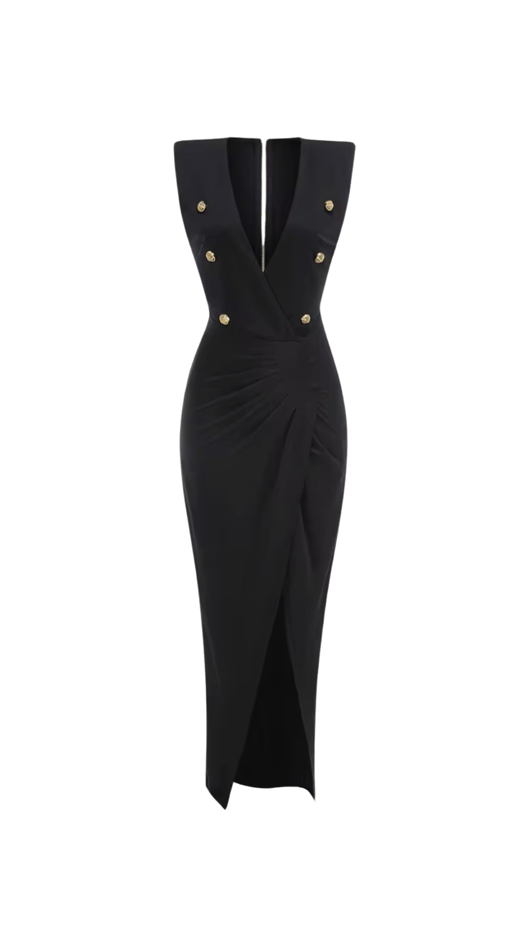 Atlas (Kleid/ Schwarz)