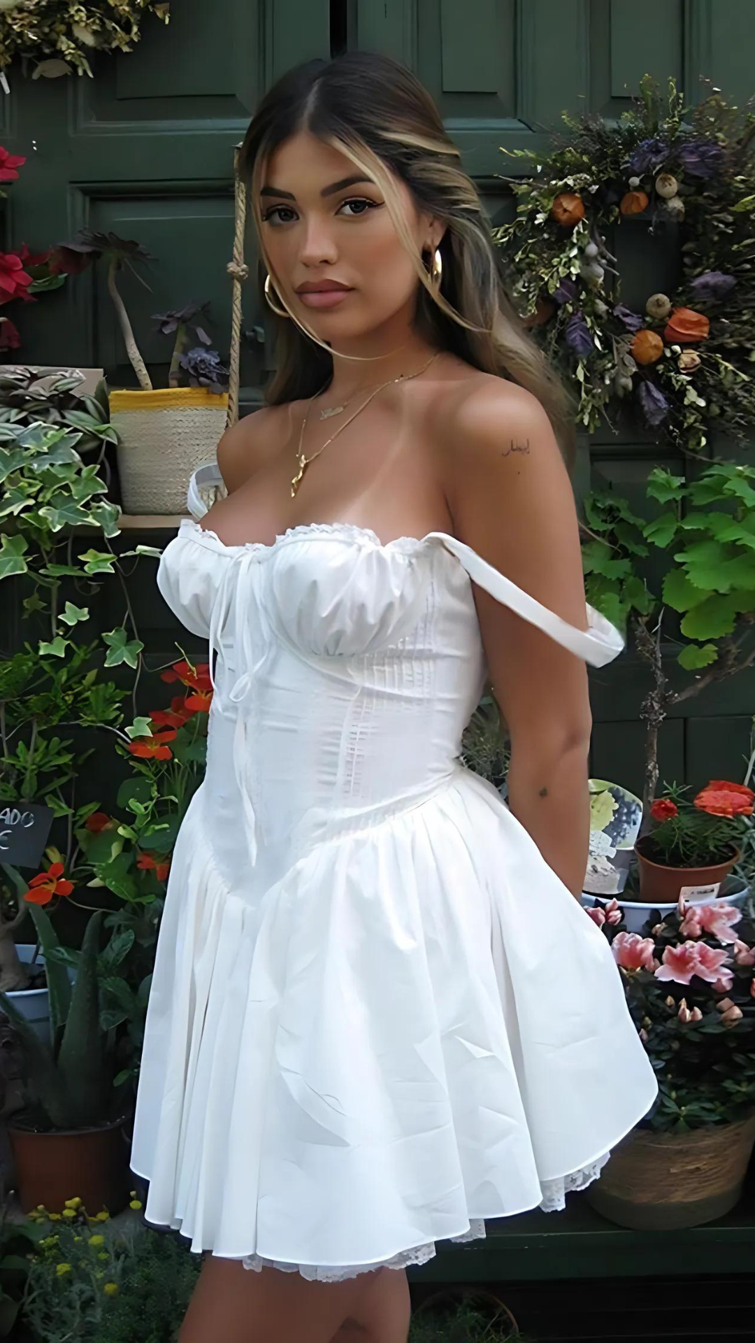 Porto(Sommerkleid/Weiß)