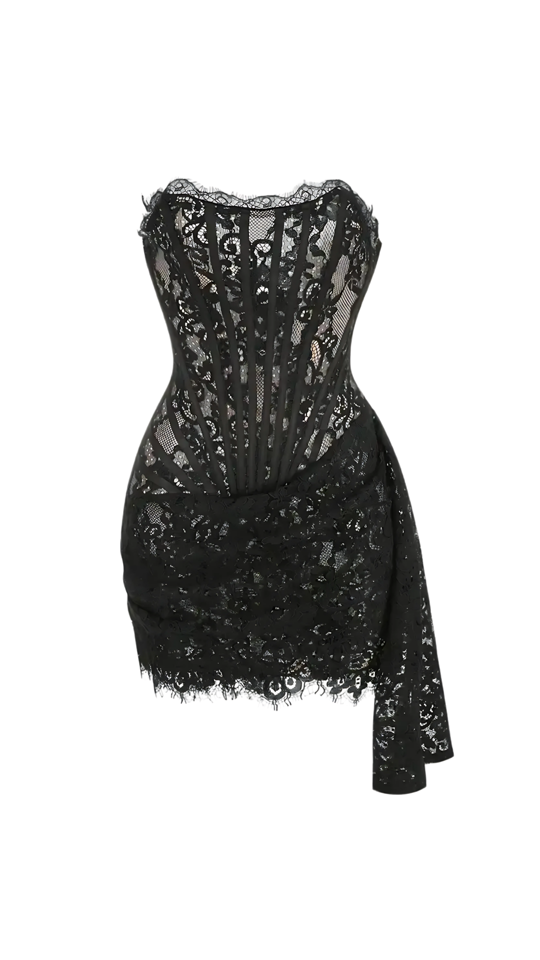 Budapest(Kleid, spitze/ Schwarz)