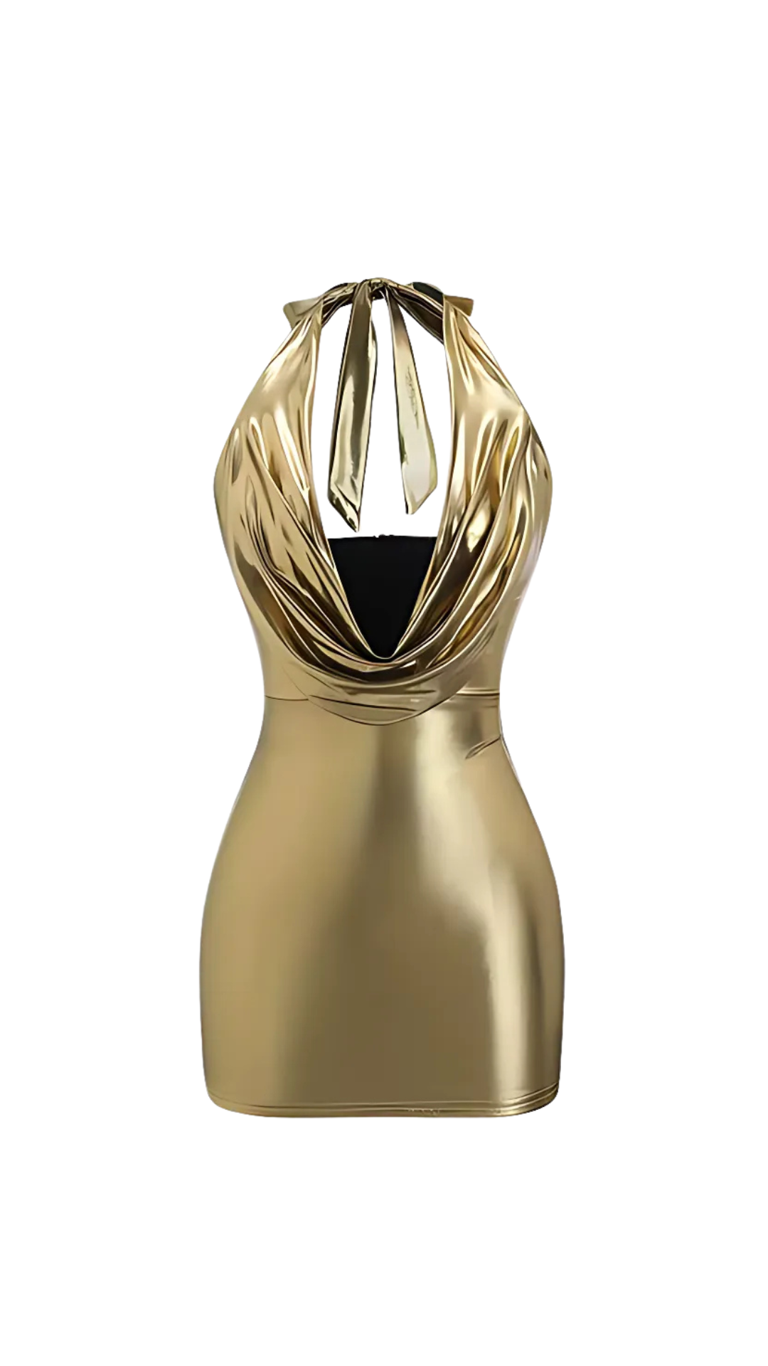 Prag(Goldenes Mini-Kleid)