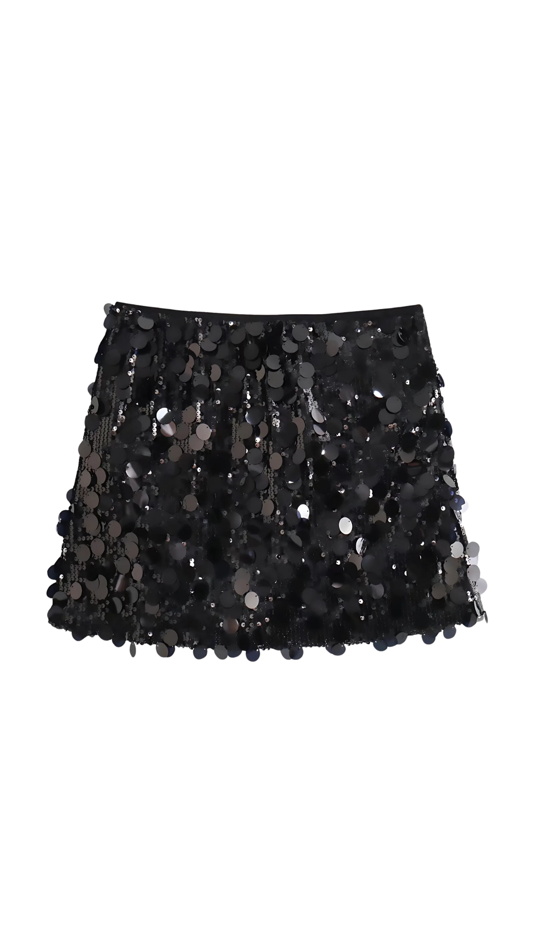 Cannes(Minirock, Silber/ Schwarz)