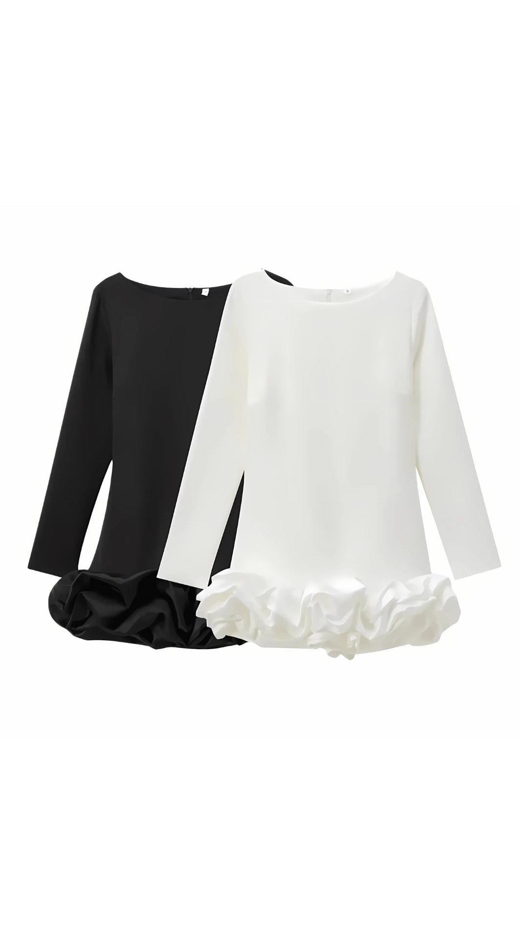 Marseille Dress (Minikleid/ Schwarz, Weiß)