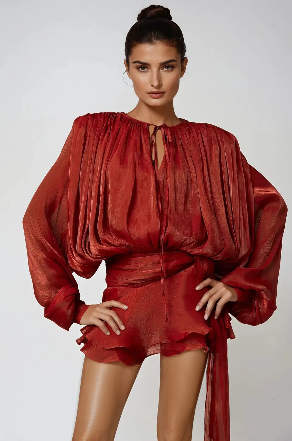 Côte d'Azur (Minikleid/ Rot)