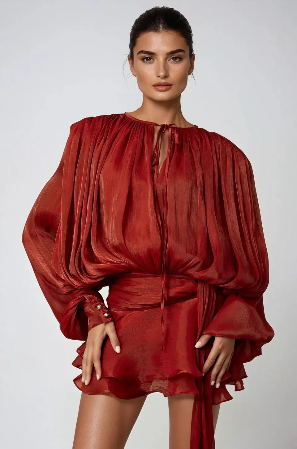 Côte d'Azur (Minikleid/ Rot)